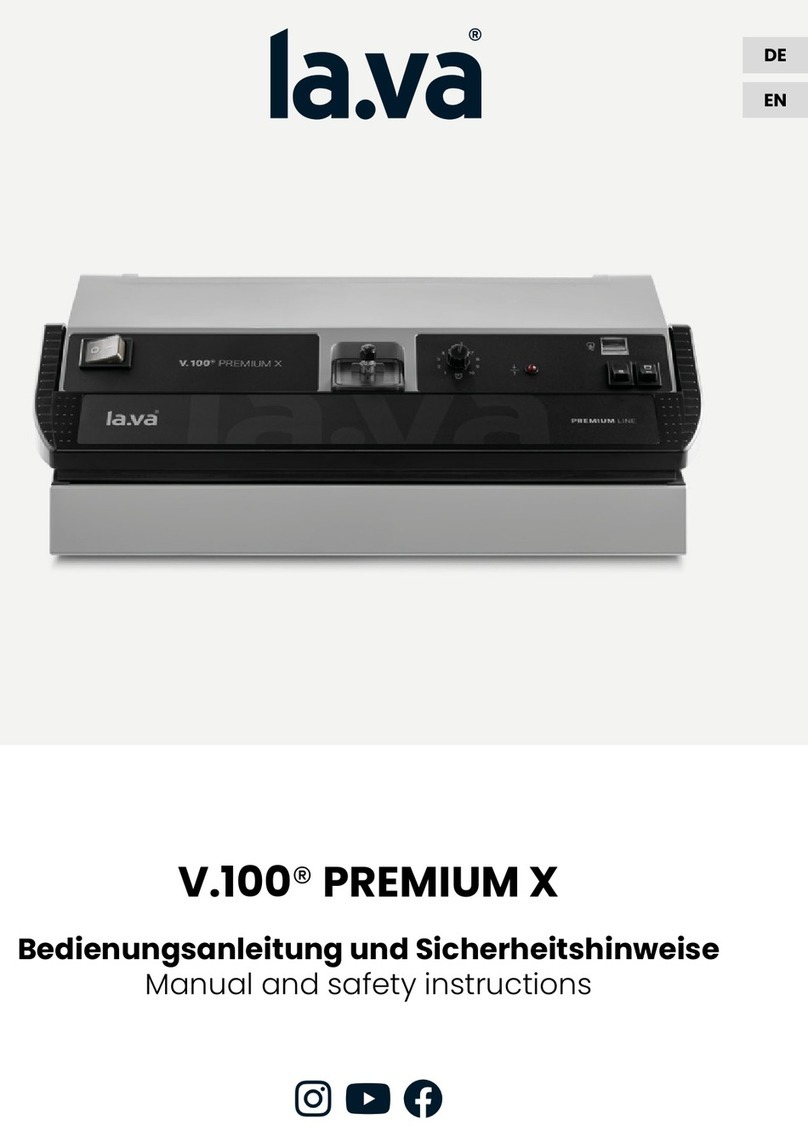 Lava PREMIUM X V.100 Manual and safety instructions