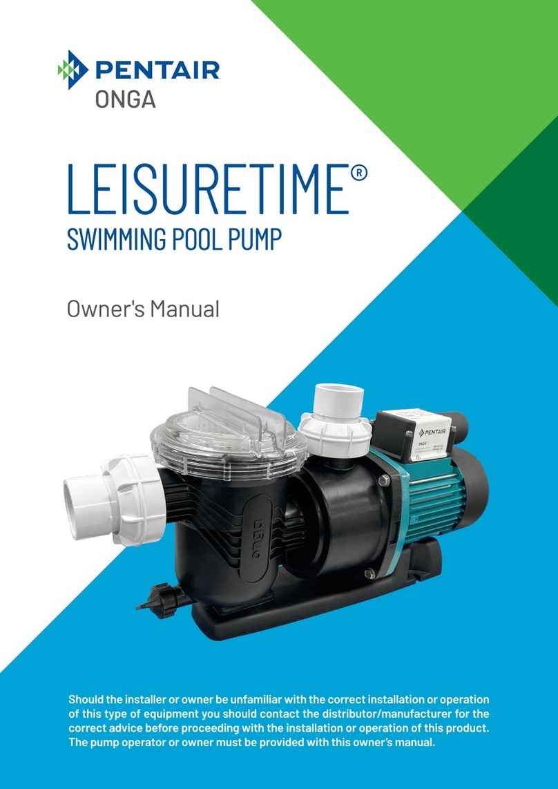 Pentair ONGA LEISURETIME LTP400 owner's manual
