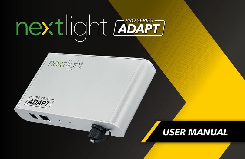 NextLight ADAPT PRO Series user manual NextLight ADAPT PRO Series user manual