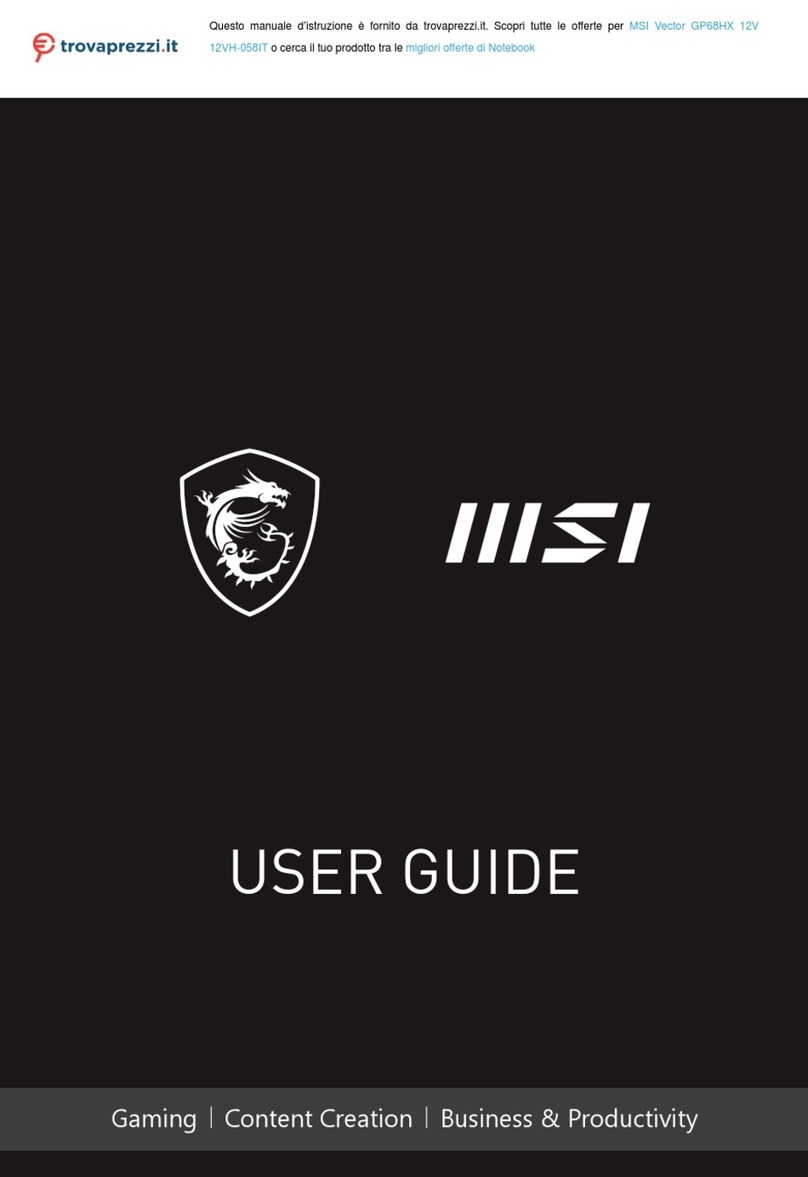 MSI Vector GP68HX 12V 12VH-058IT user guide