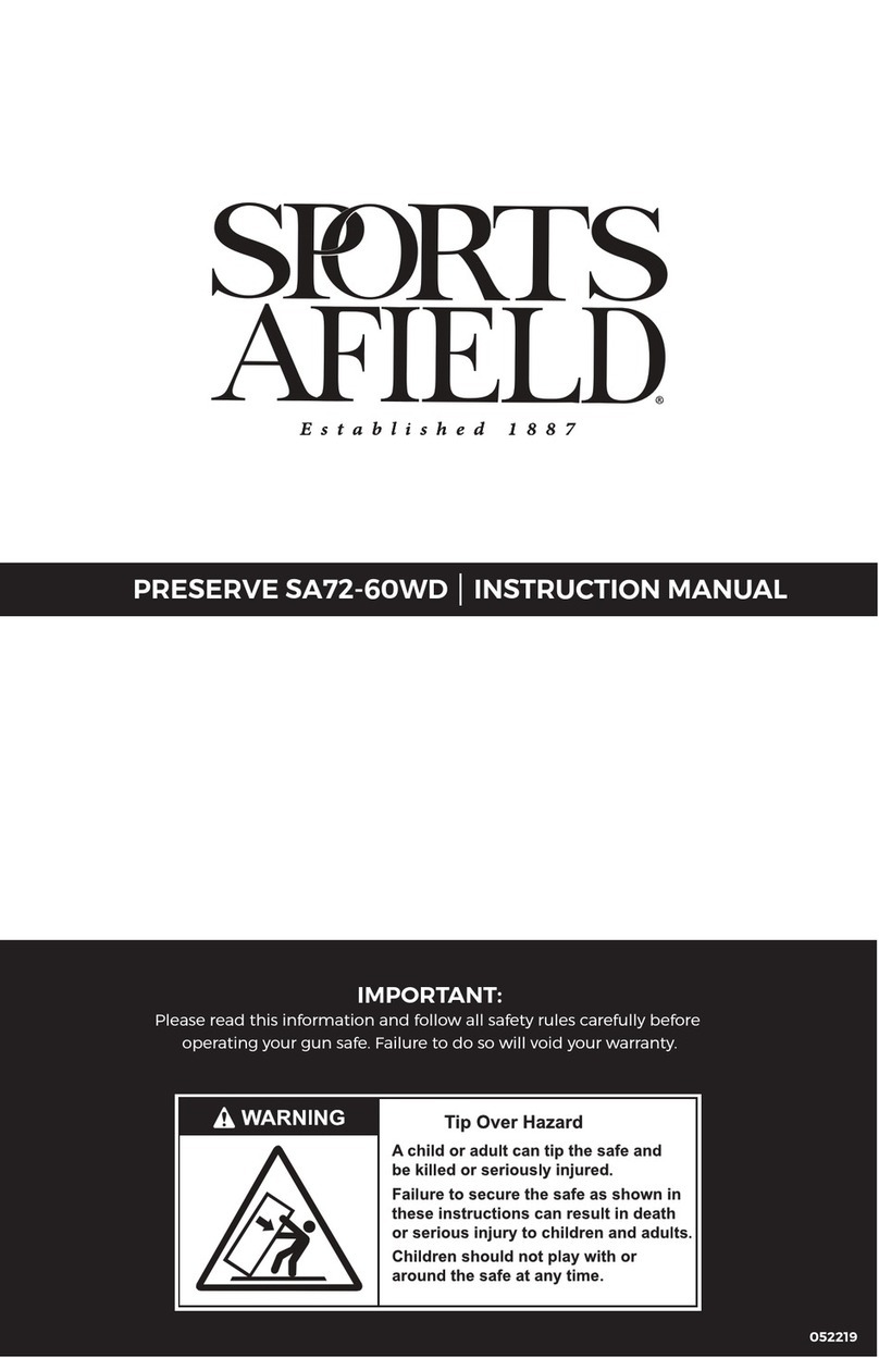 SPORTS AFIELD PRESERVE SA72-60WD instruction manual
