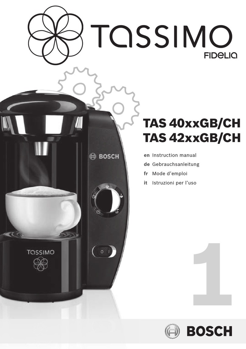 Bosch TASSIMO FIDELIA TAS 40 GB/CH Series User manual