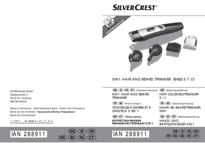 Silvercrest SHBS 3.7 C1 operating instructions