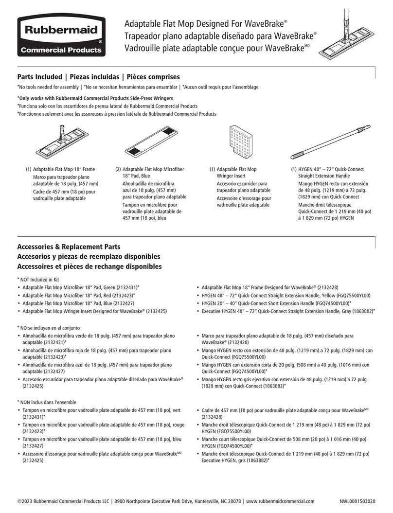 Rubbermaid WaveBrake quick start guide