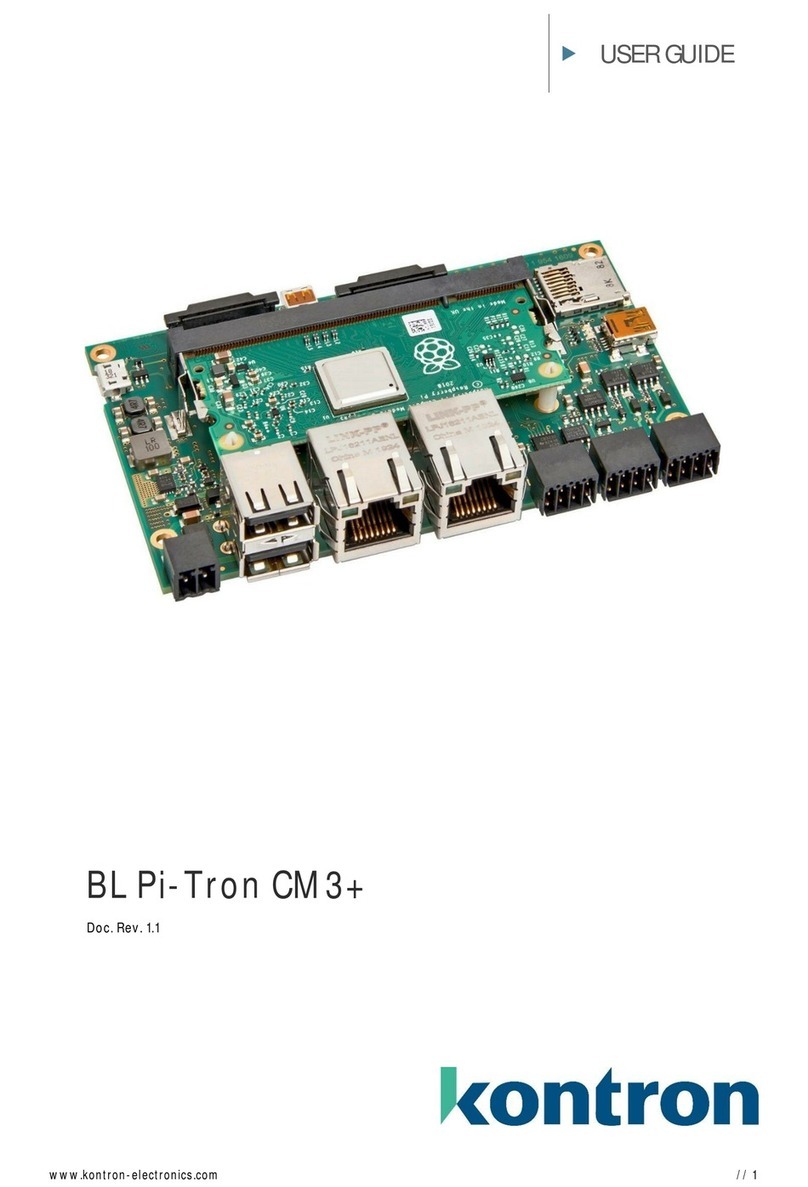 Kontron BL Pi-Tron CM3+ User manual