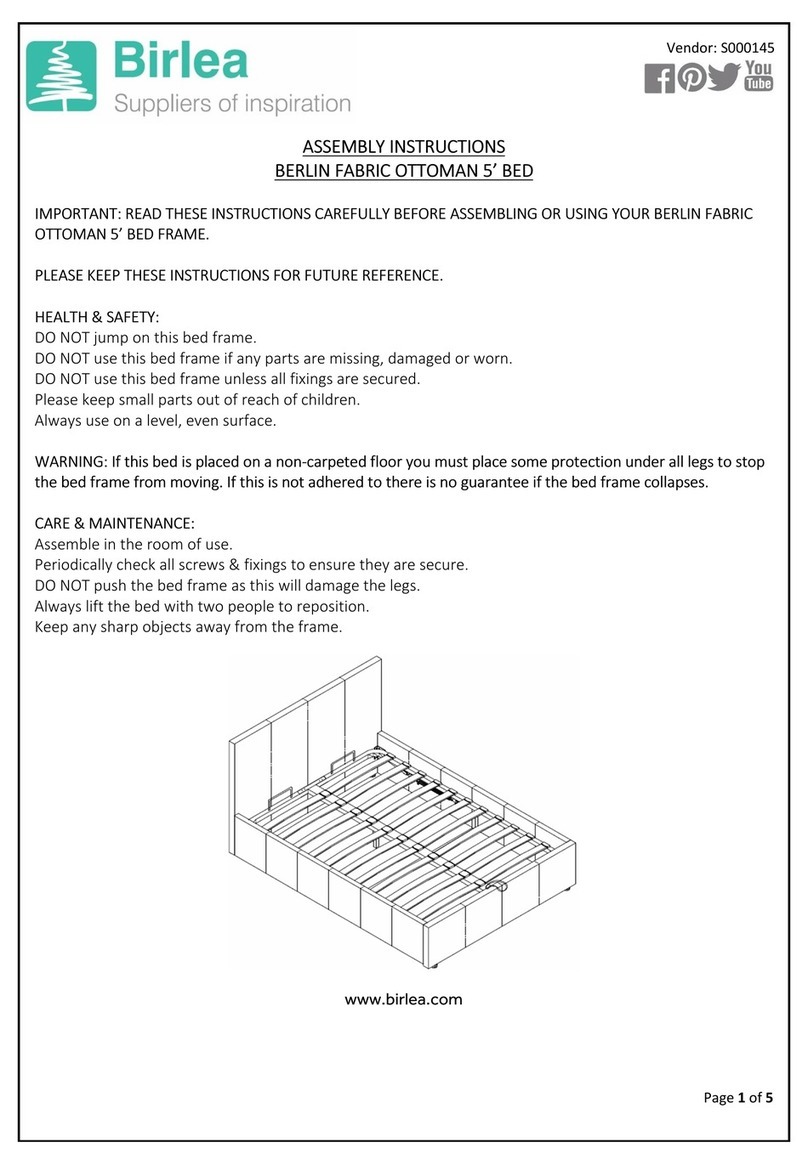 Birlea BERLIN User manual Birlea BERLIN User manual