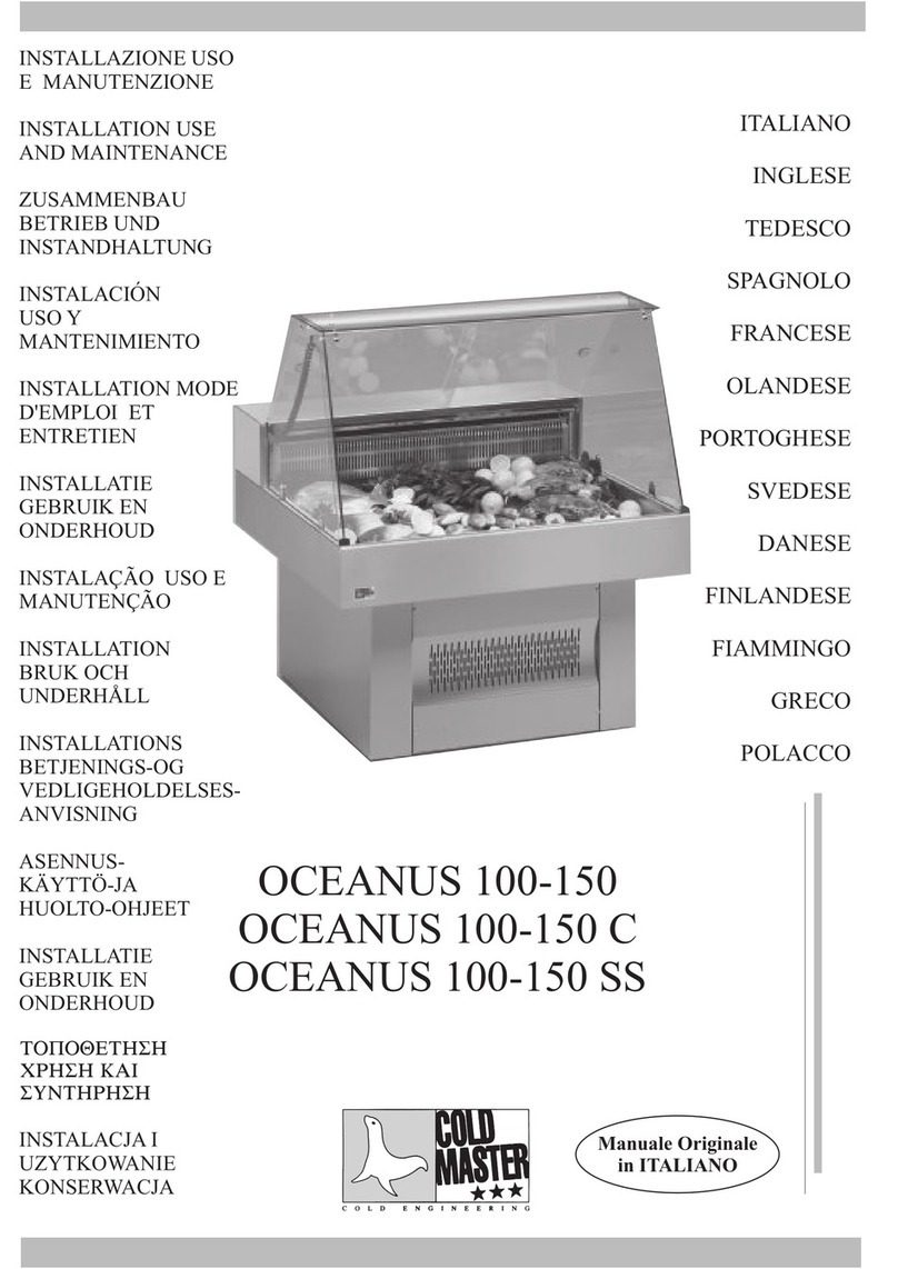 Tecfrigo COLD MASTER OCEANUS 100-150 Quick start guide