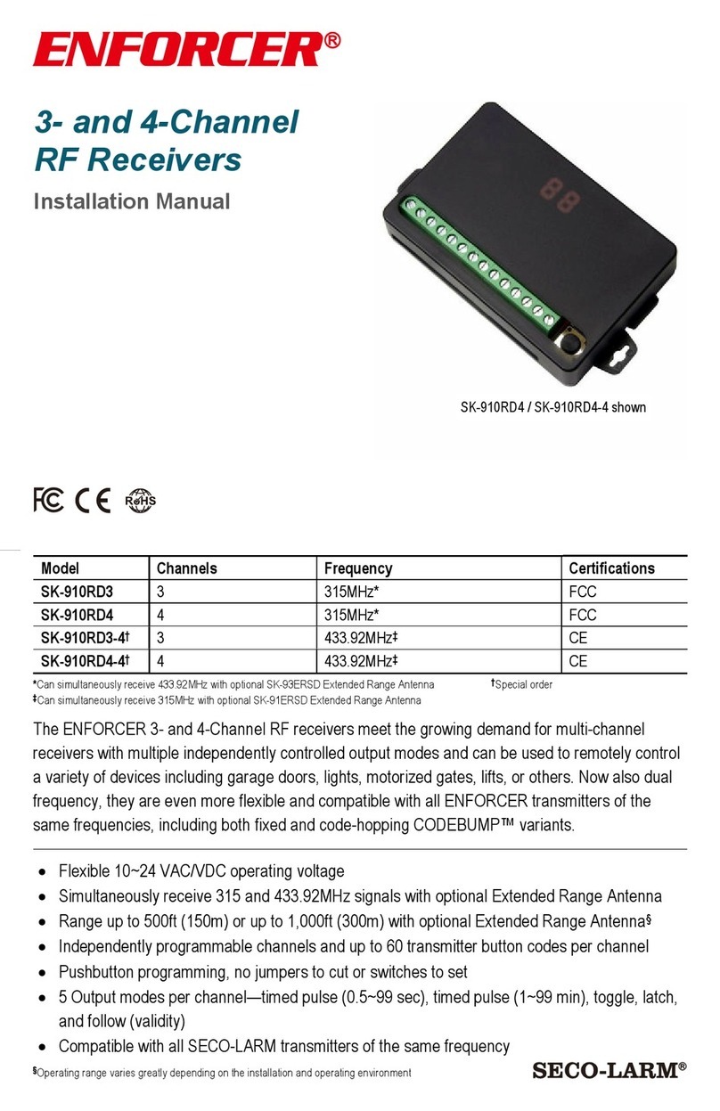 ENFORCER SK-910RD4 installation manual
