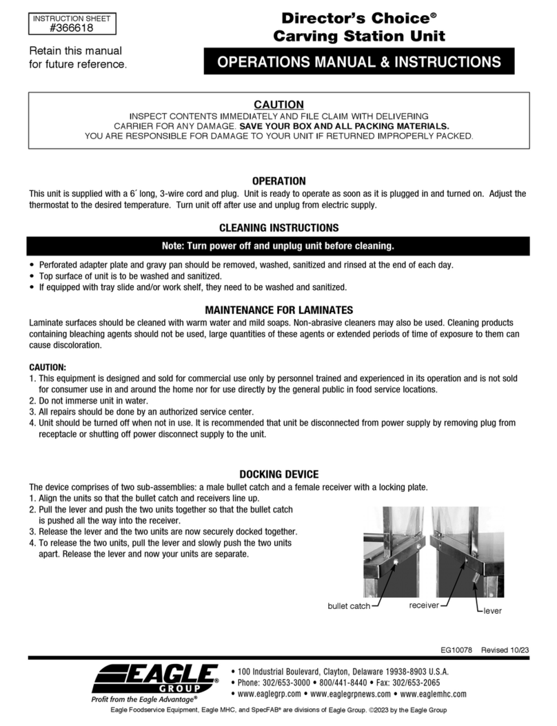 Eagle Group Director's Choice Operation manual and instructions