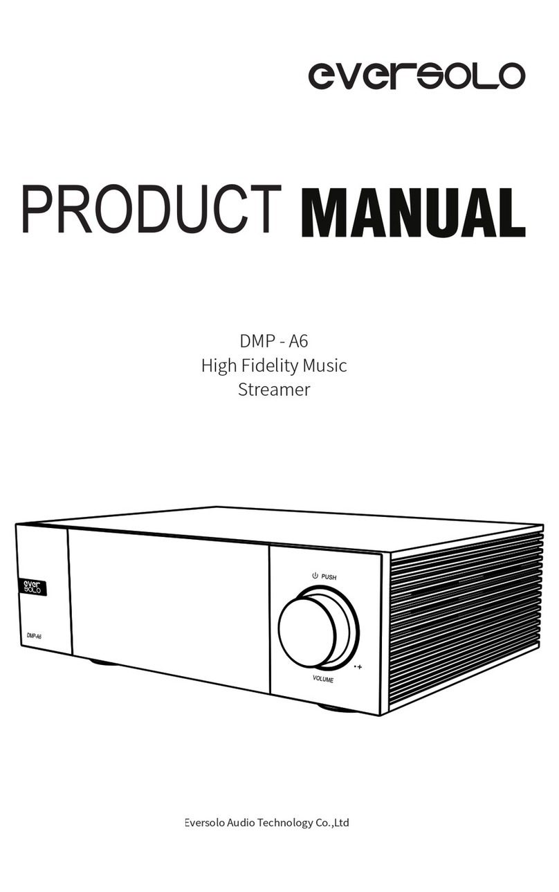 eversolo DMP-A6 Master Edition User manual