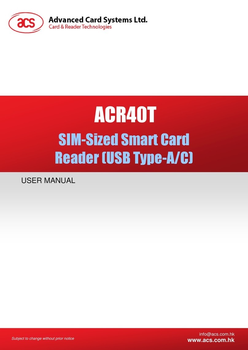 Advanced Card Systems ACR40T User manual