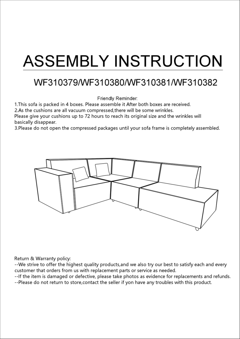 BED BATH & Beyond WF310379 Assembly instruction