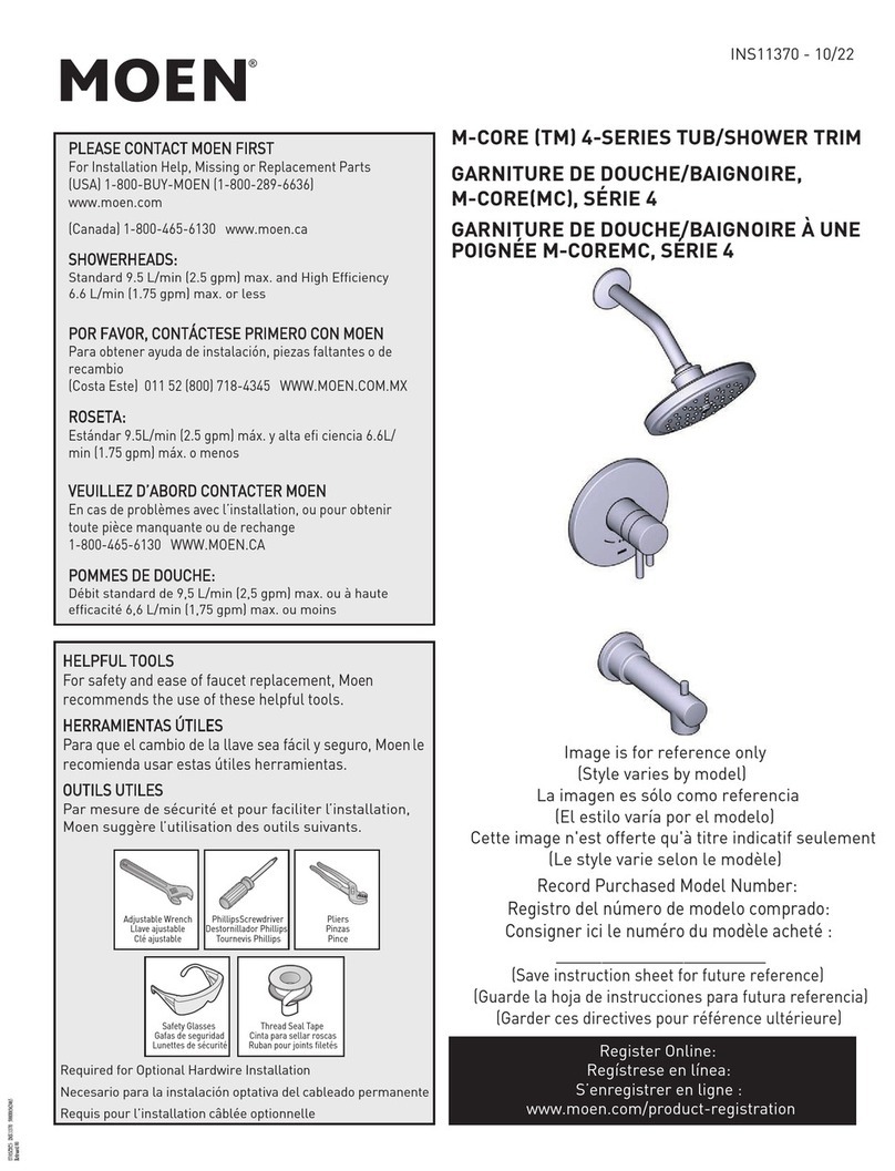 Moen M-CORE 4 Series manual