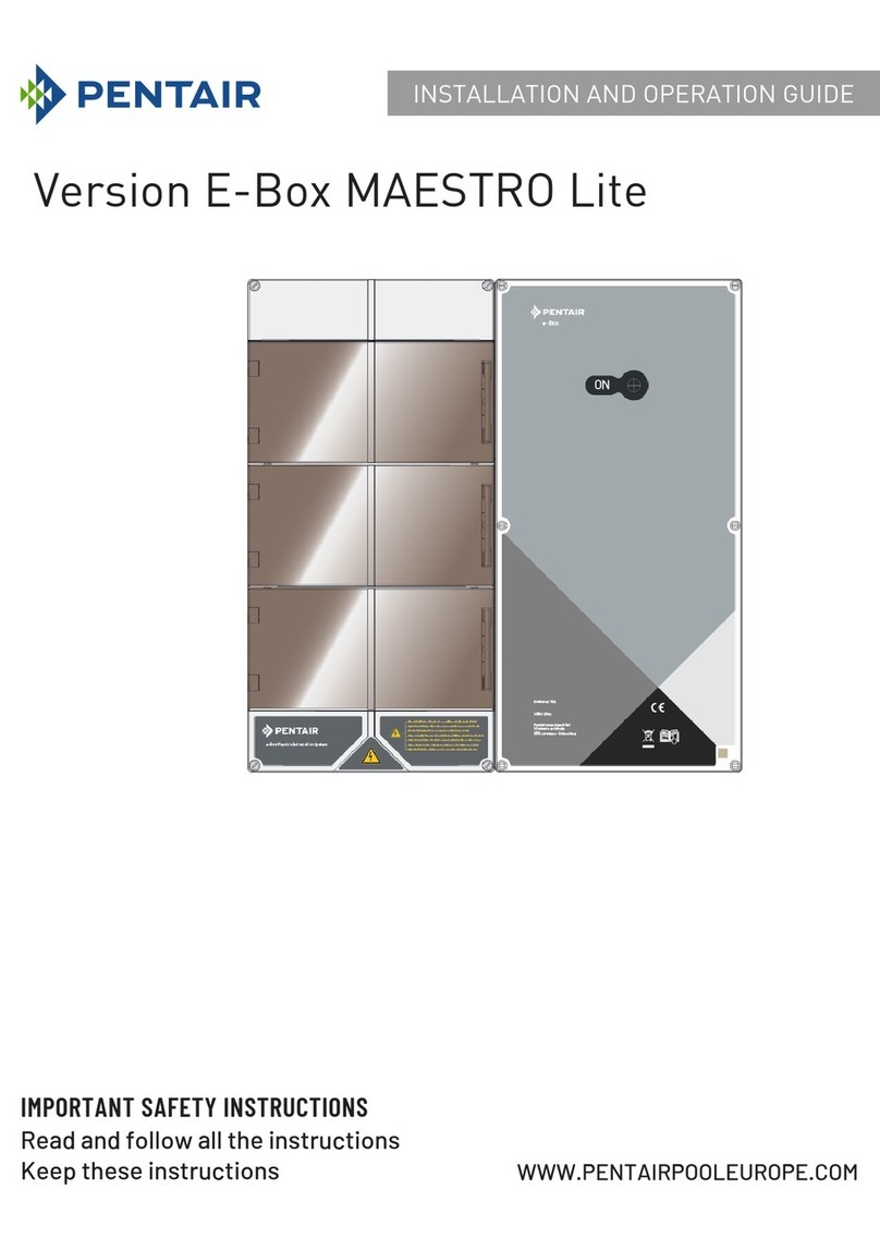 Pentair E-Box MAESTRO Lite Installation and operation guide