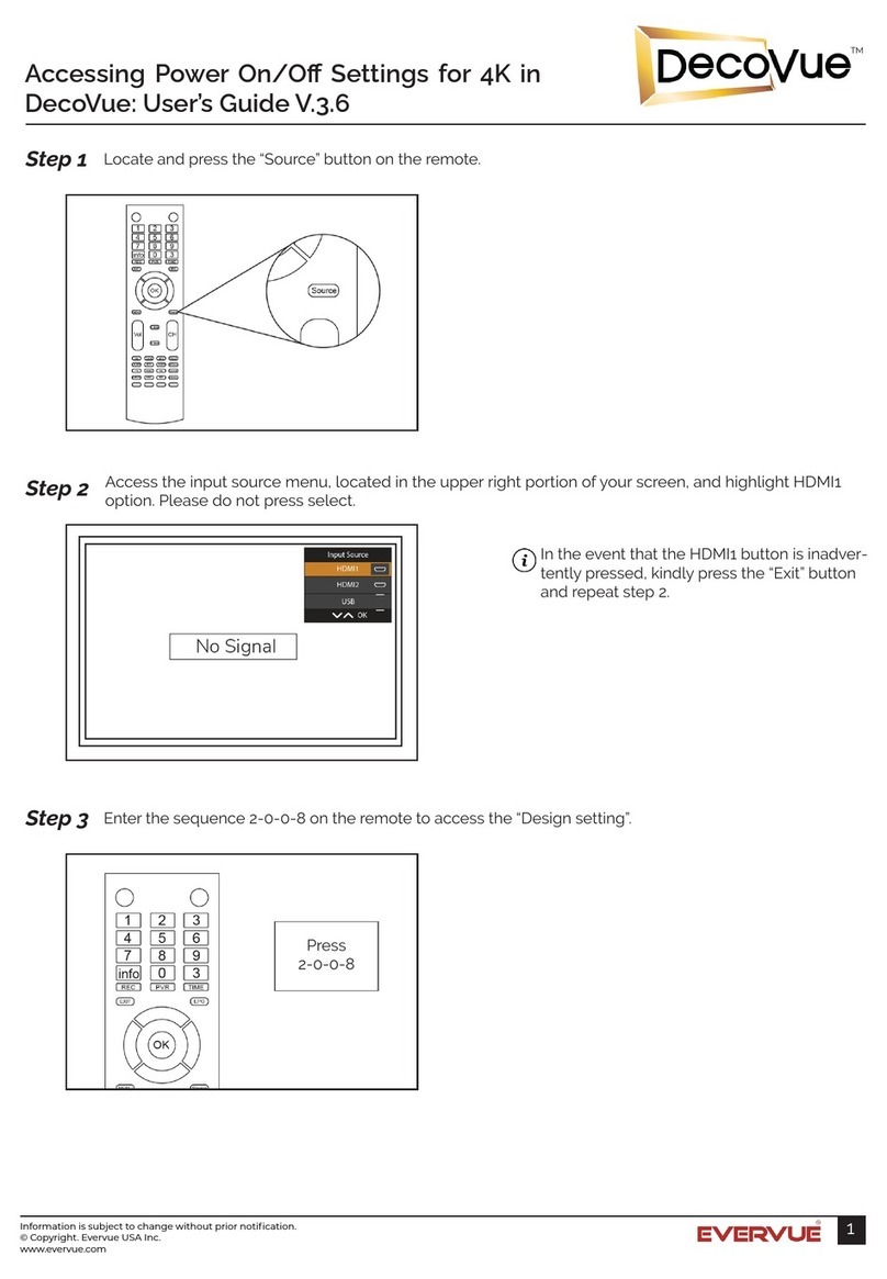 Evervue DecoVue Series User manual