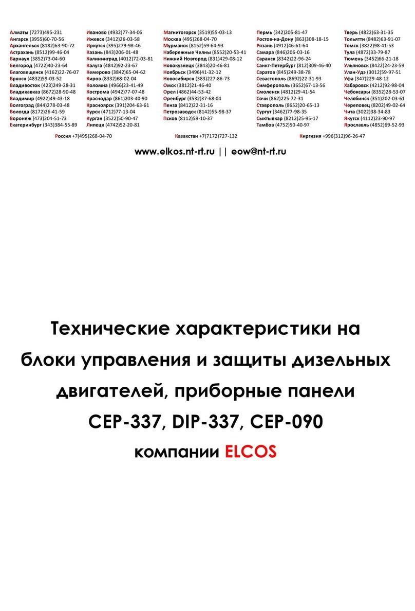 ELCOS CEP-337 user manual