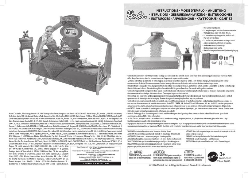 Mattel Barbie T8015 User manual
