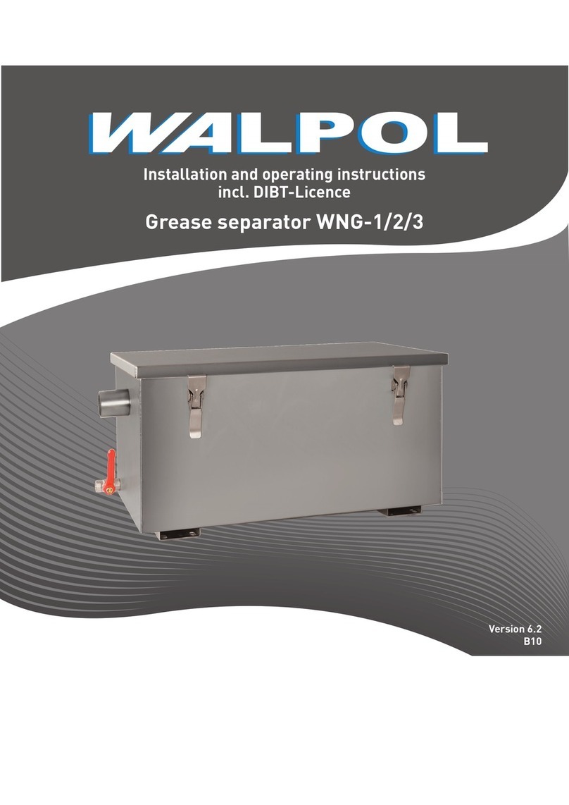 WALPOL WNG-1 Installation and operating instructions