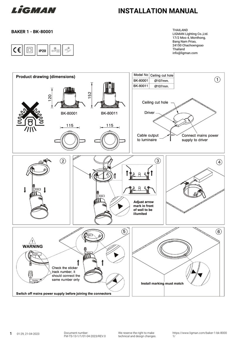 LIGMAN BAKER 1 installation manual