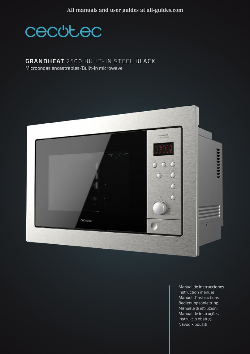 cecotec GRANDHEAT 2500 BUILT-IN STEEL BLACK User manual