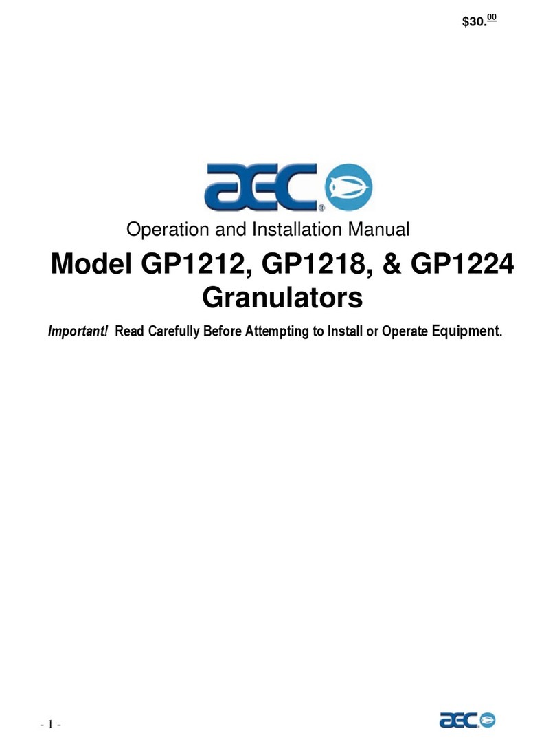 AEC GP1200 Series Operation and installation manual AEC GP1200 Series Operation and installation manual