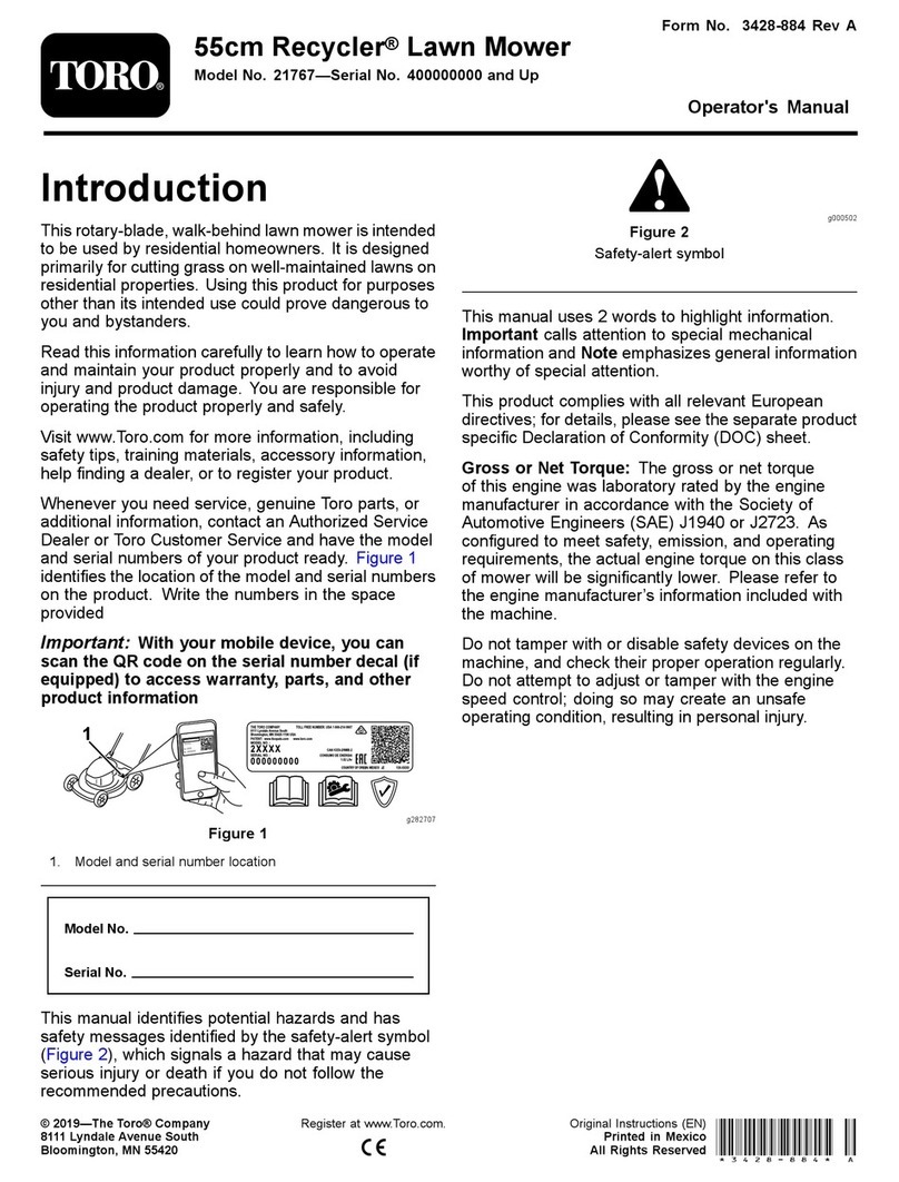 Toro Recycler 21767 Operator's manual