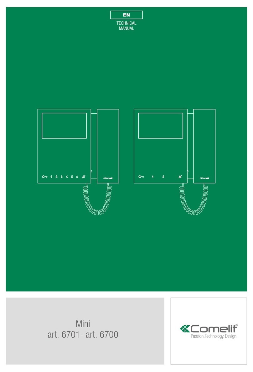 Comelit Mini 6700 Technical manual