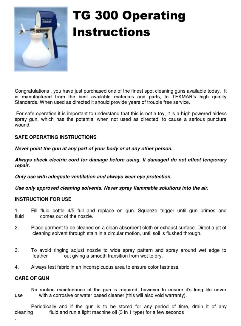 Tekmar TG 300 operating instructions