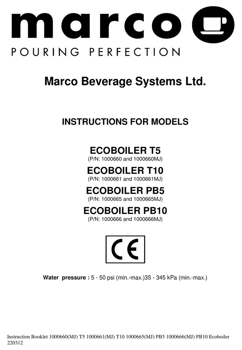 Marco ECOBOILER T10 User manual