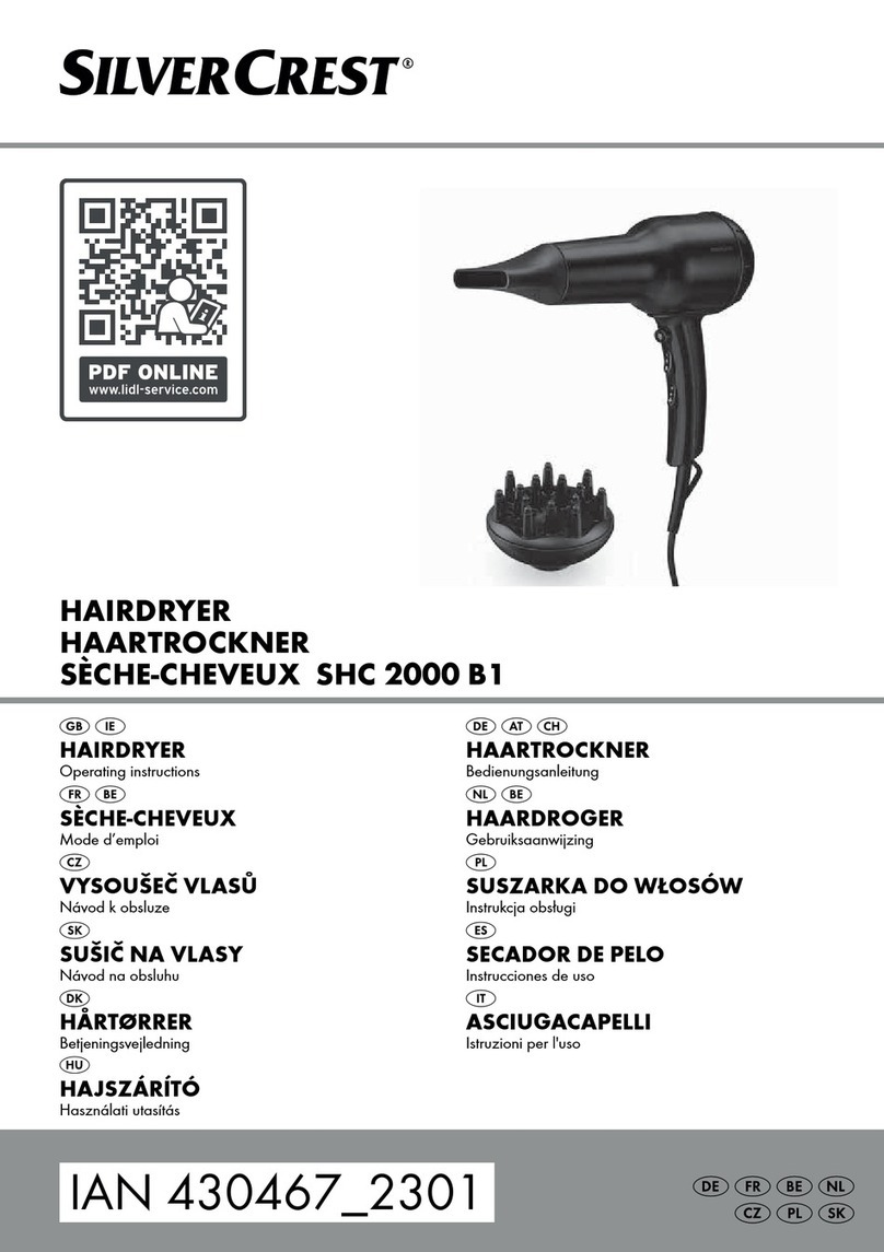 Silvercrest SHC 2000 B1 User manual