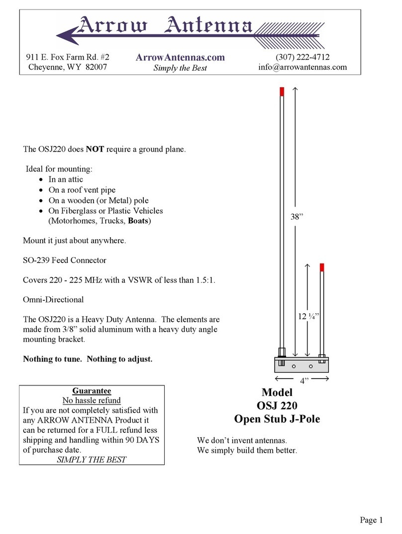 Arrow Antenna OSJ220 quick start guide