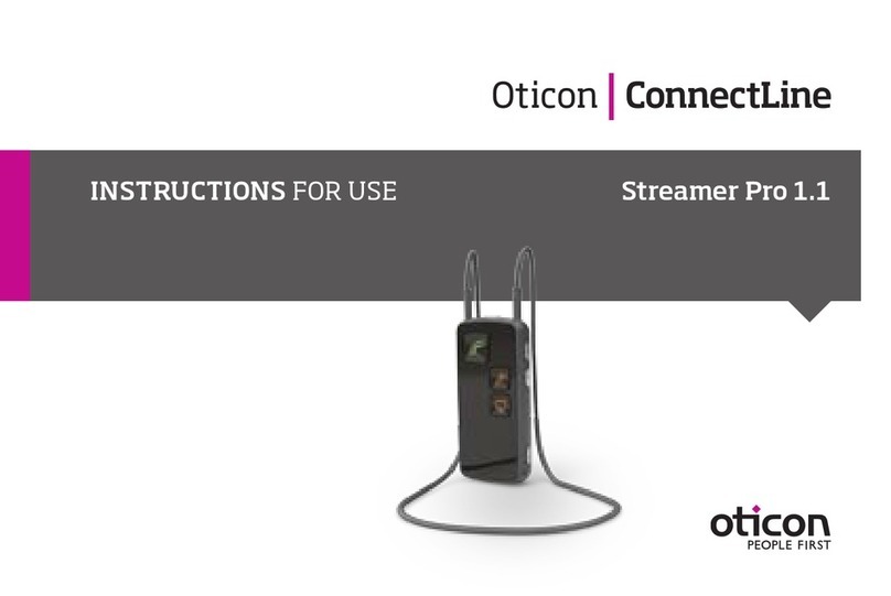 oticon Streamer Pro 1.1 Instructions for use
