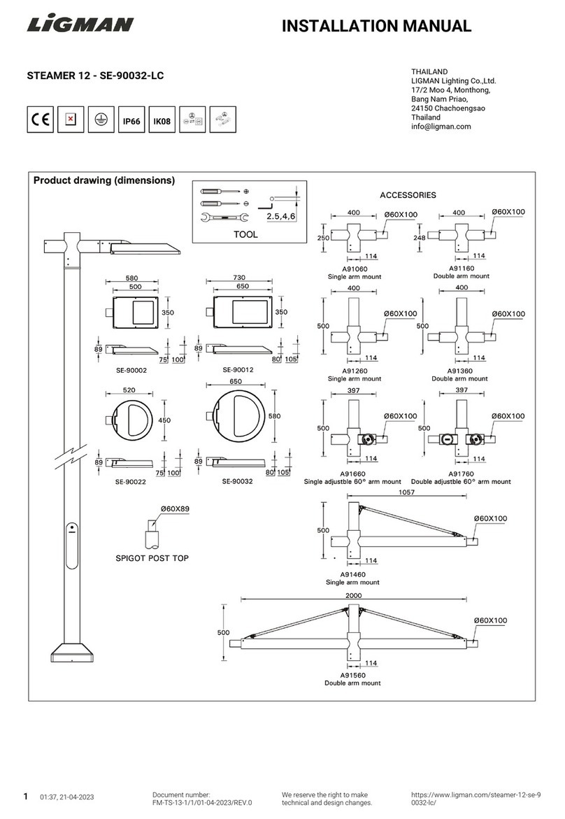 LIGMAN STEAMER 12 installation manual