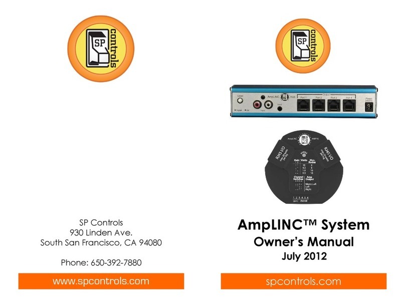 SP Controls AmpLINC Puc owner's manual