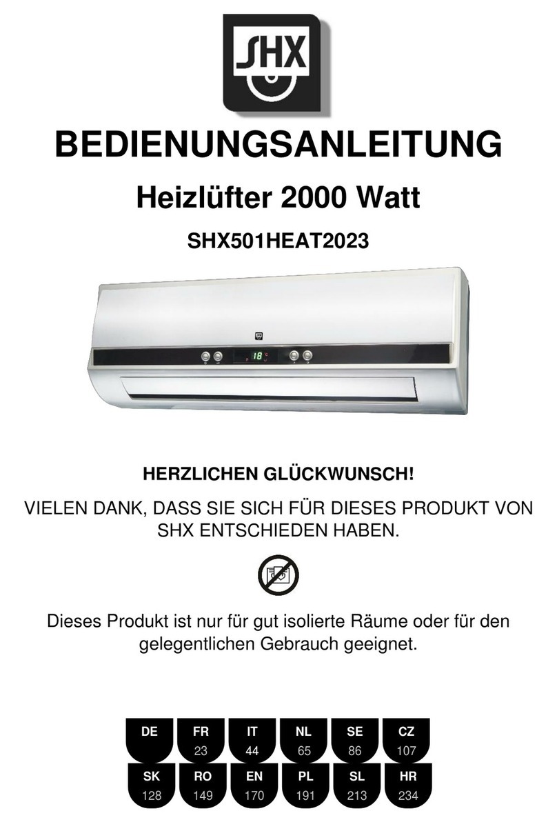 SHX SHX501HEAT2023 User manual