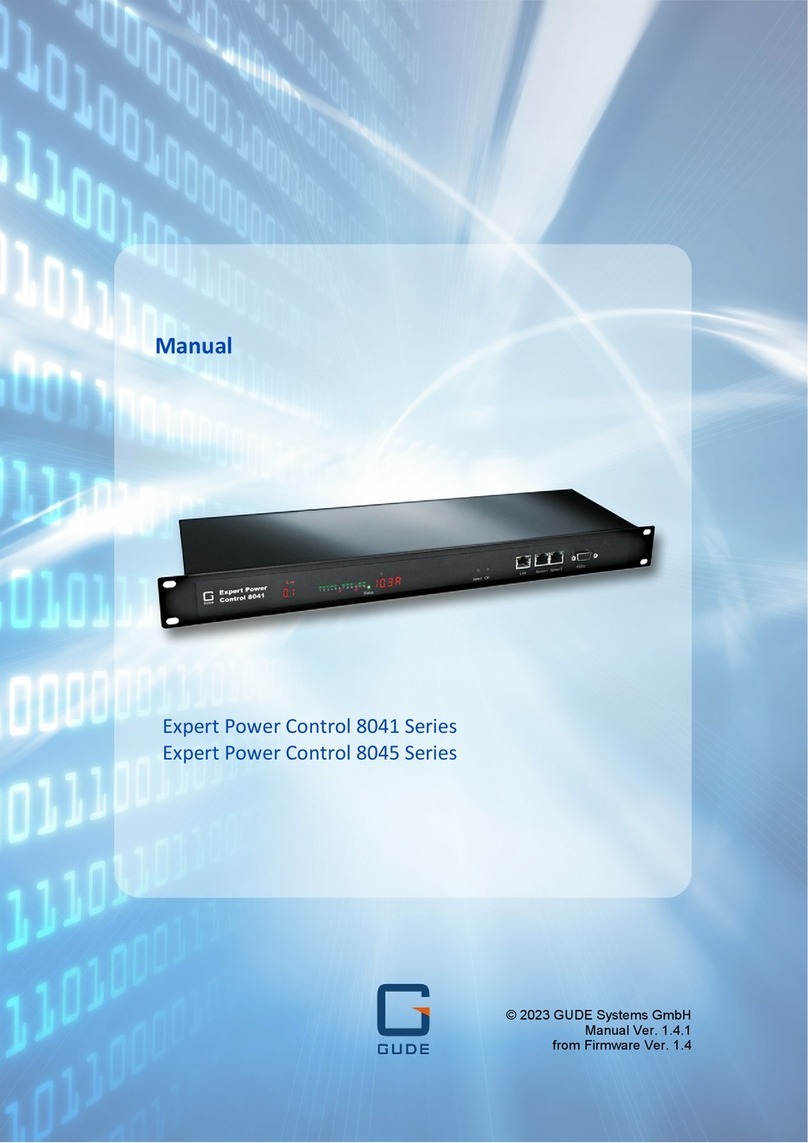 GÜDE Expert Power Control 8041 Series User manual
