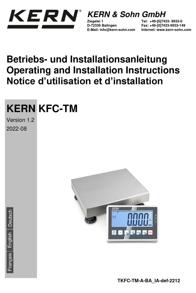 KERN KFC-TM User manual