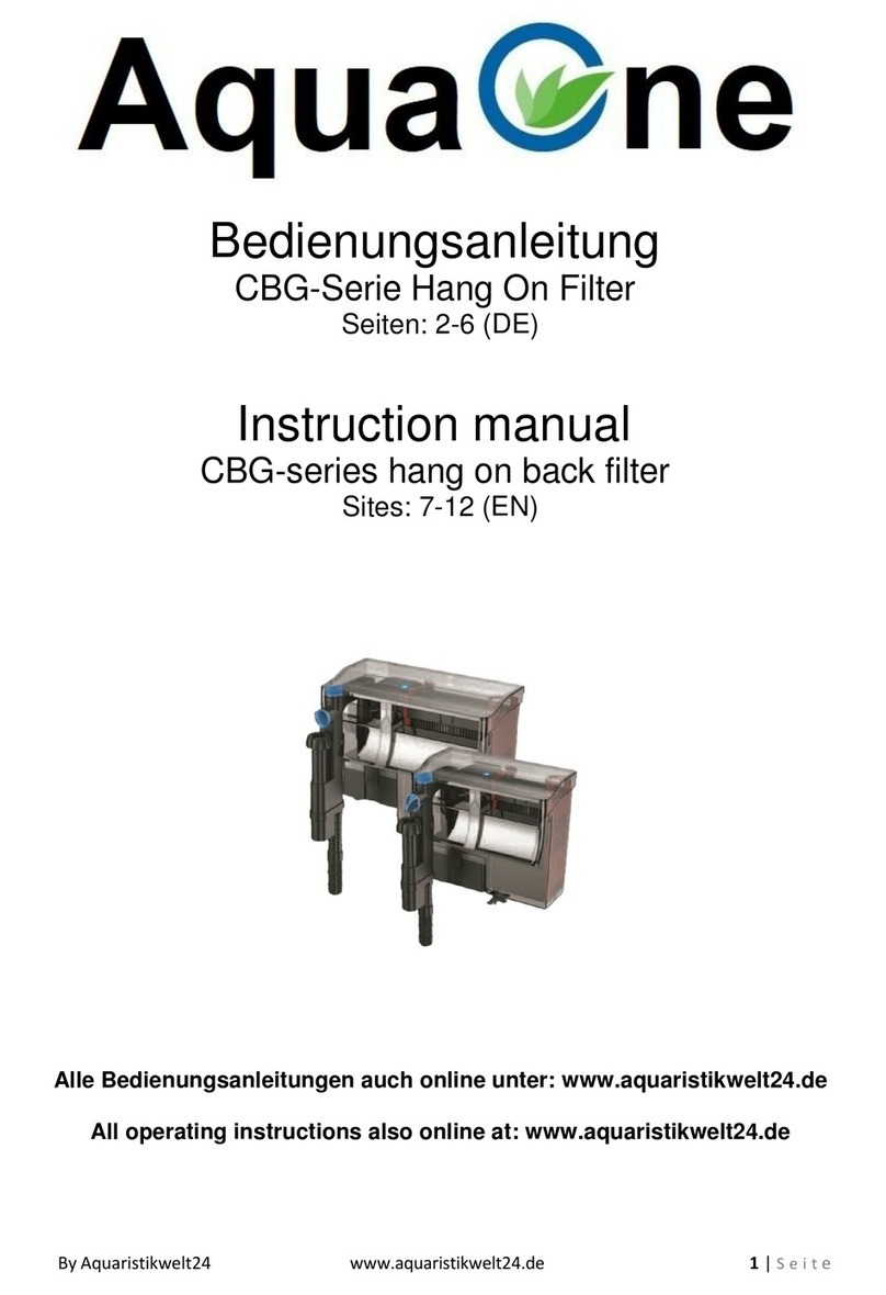 Aqua One CBG Series instruction manual