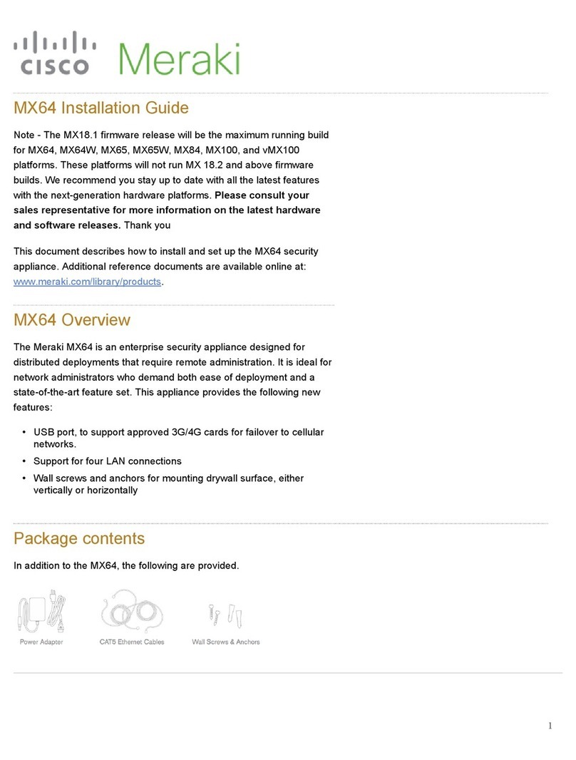 Cisco Meraki MX65 installation guide