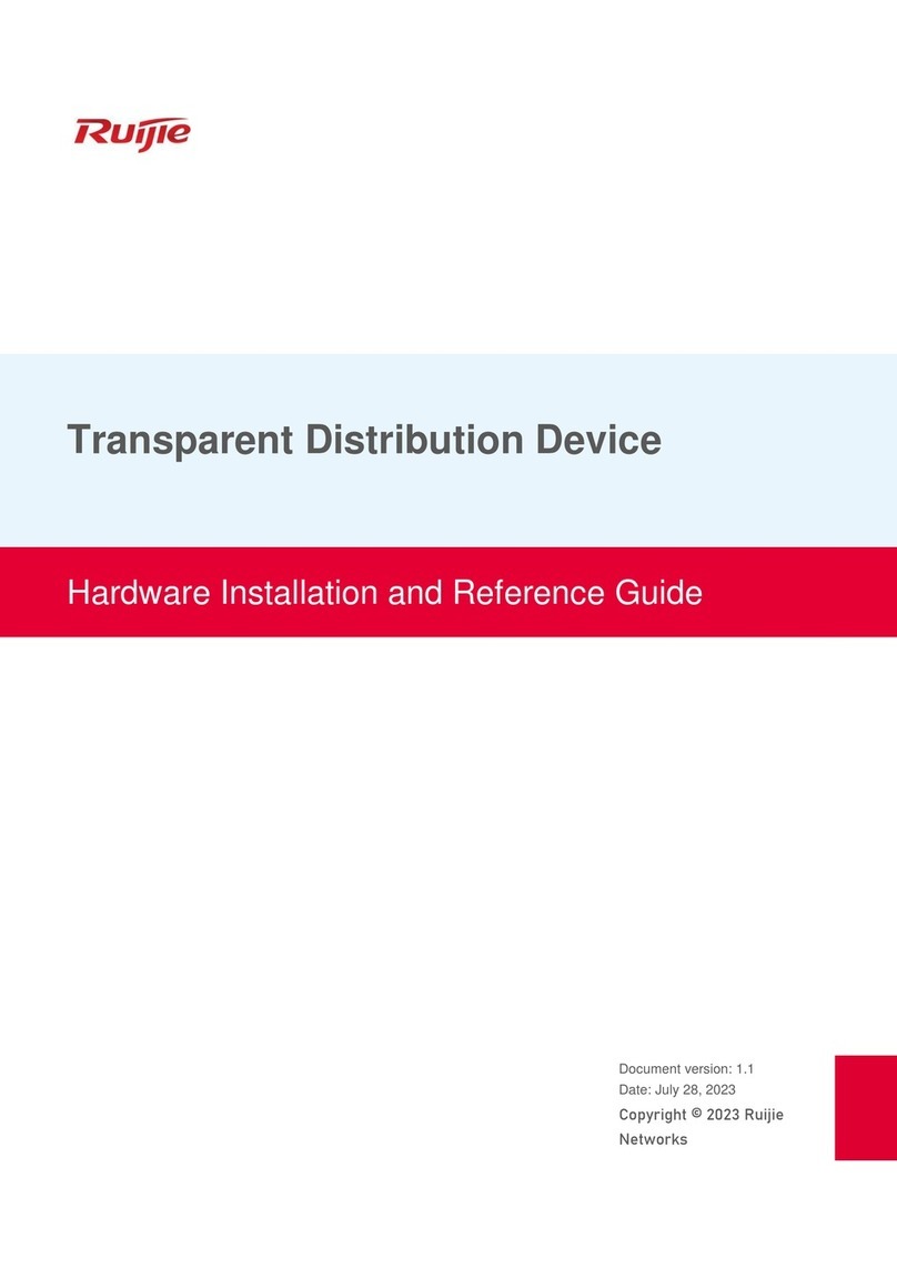 Ruijie RG-MUX-8LC Hardware  installation and reference guide