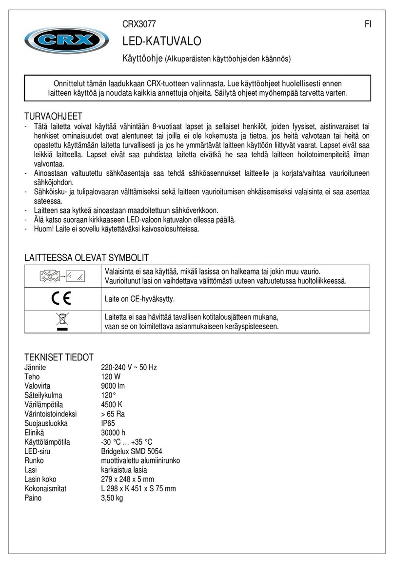 CRX CRX3077 instruction manual