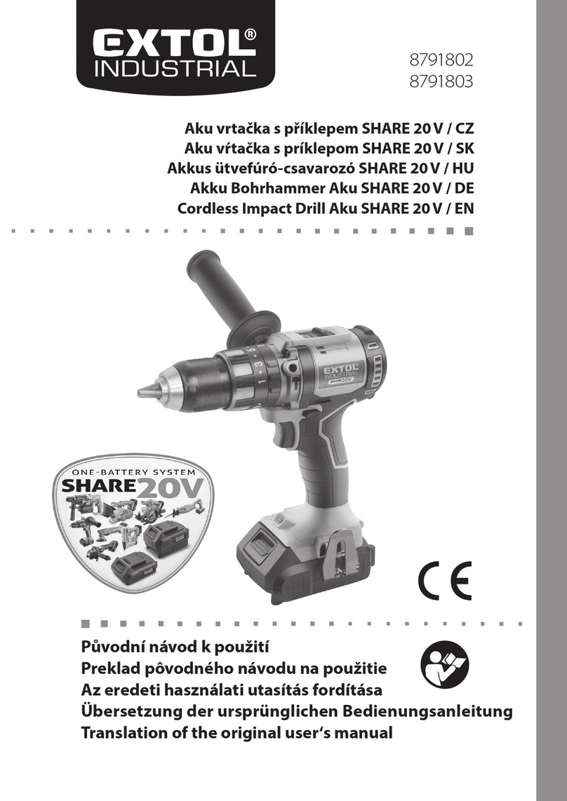 Extol Industrial 8791802 Translation of the original user manual