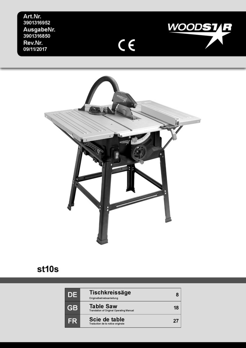 Woodstar st10s Operation manual