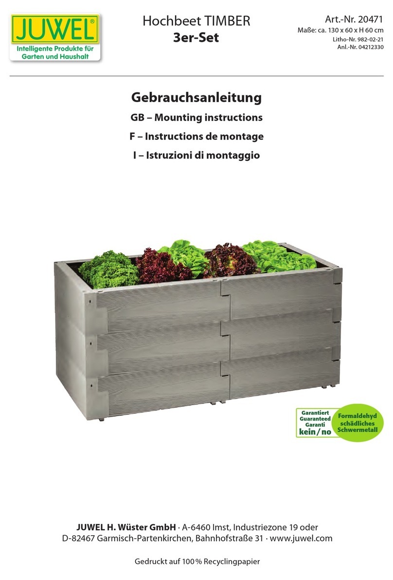 juwel Hochbeet TIMBER Mounting instructions