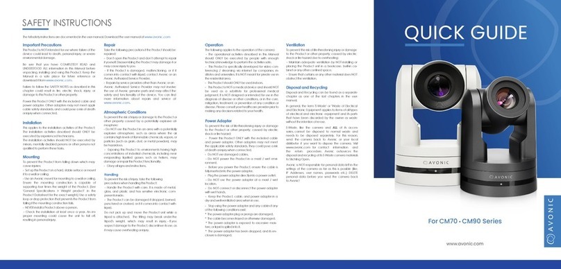 Avonic CM70-NDI-B User manual
