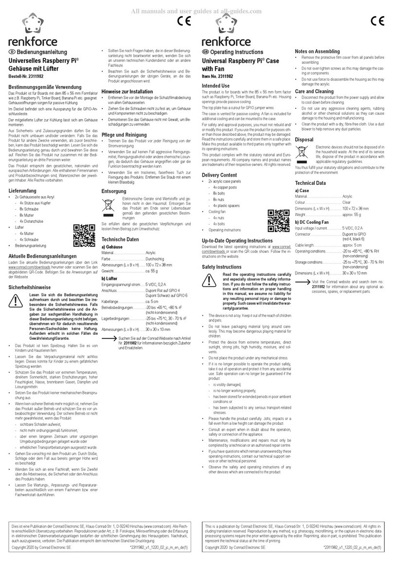 Renkforce 2311982 User manual