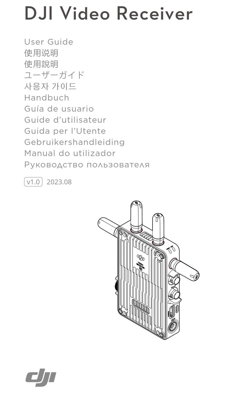 dji Video Receiver RX User manual
