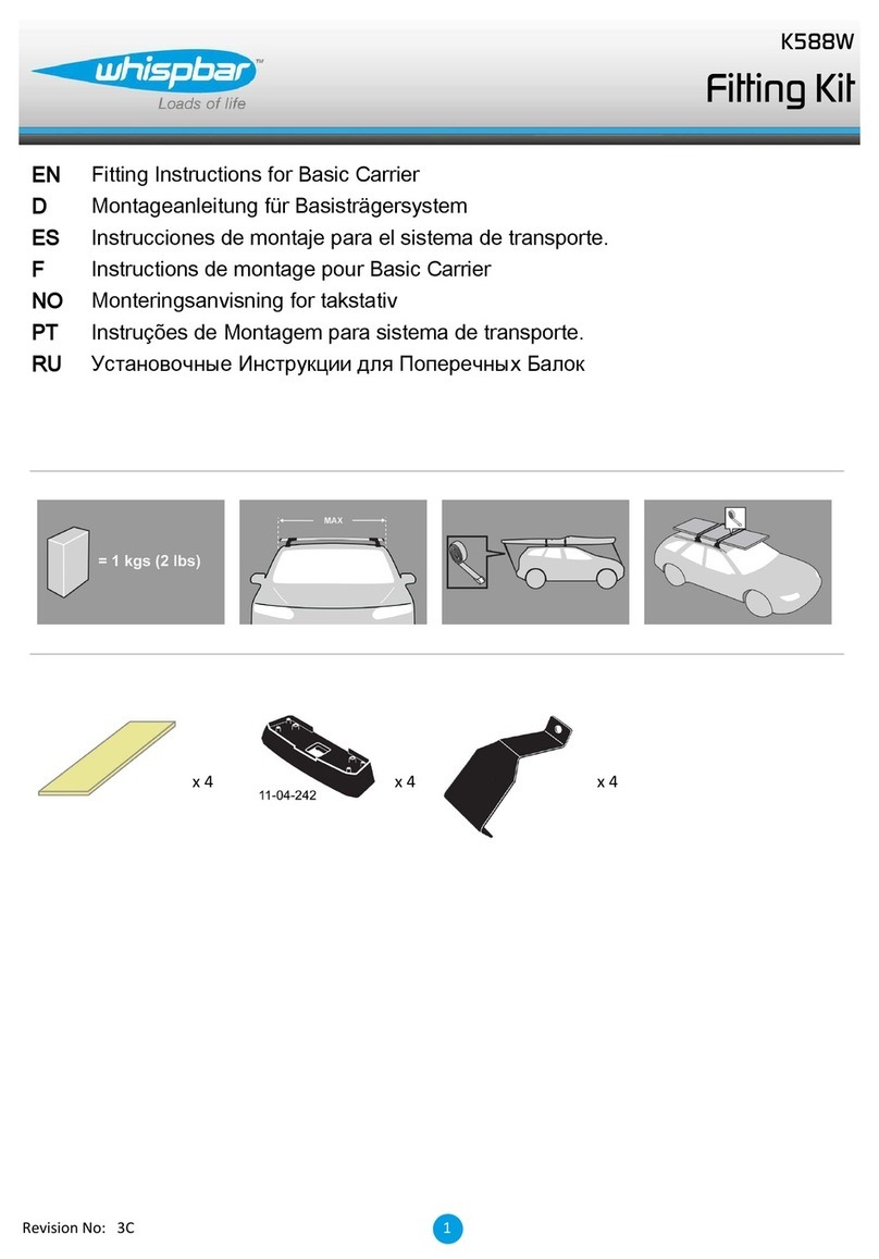 Whispbar K588W Fitting Instructions for Basic Carrier Whispbar K588W Fitting Instructions for Basic Carrier