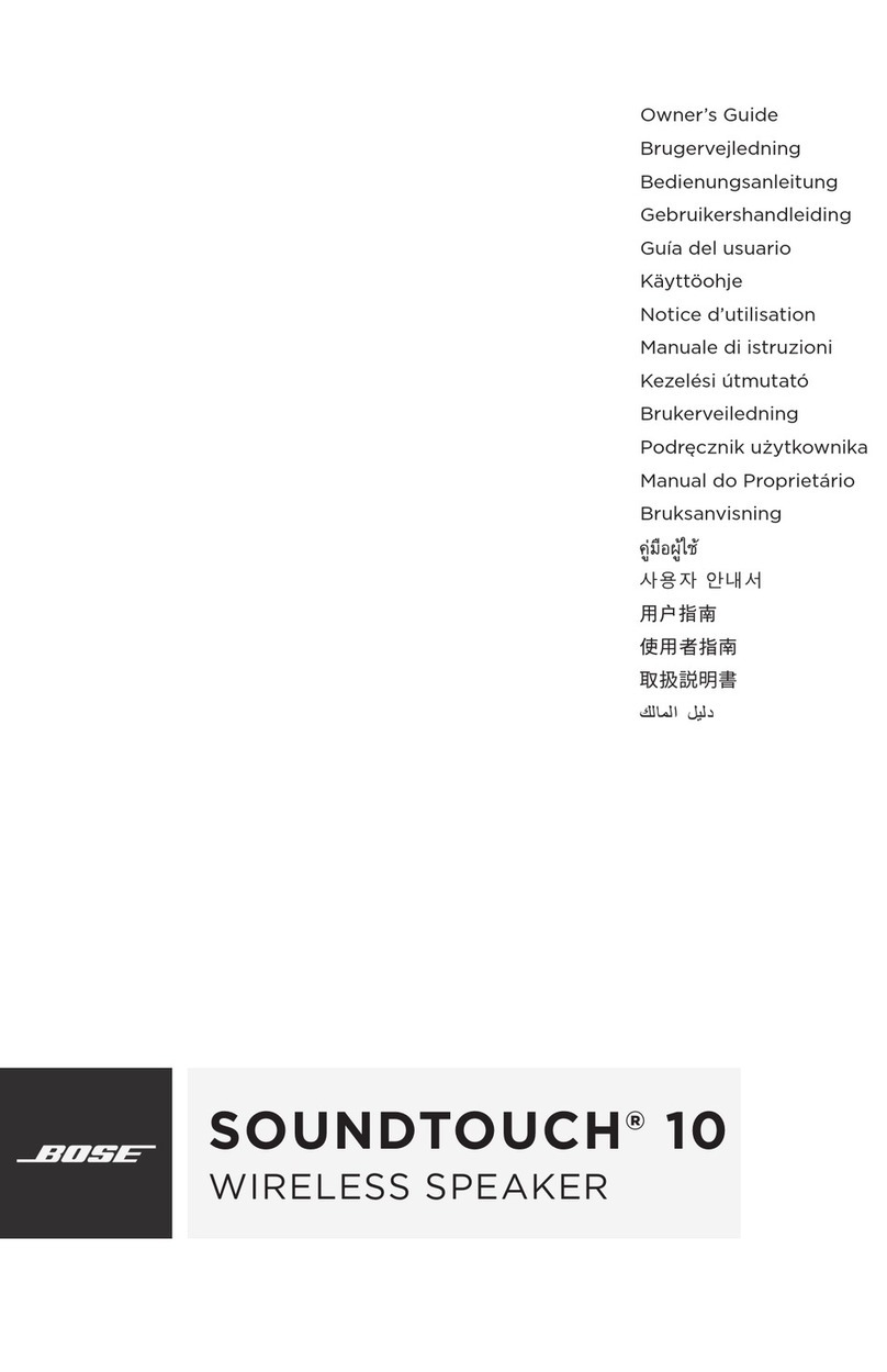Bose SoundTouch 10 User manual