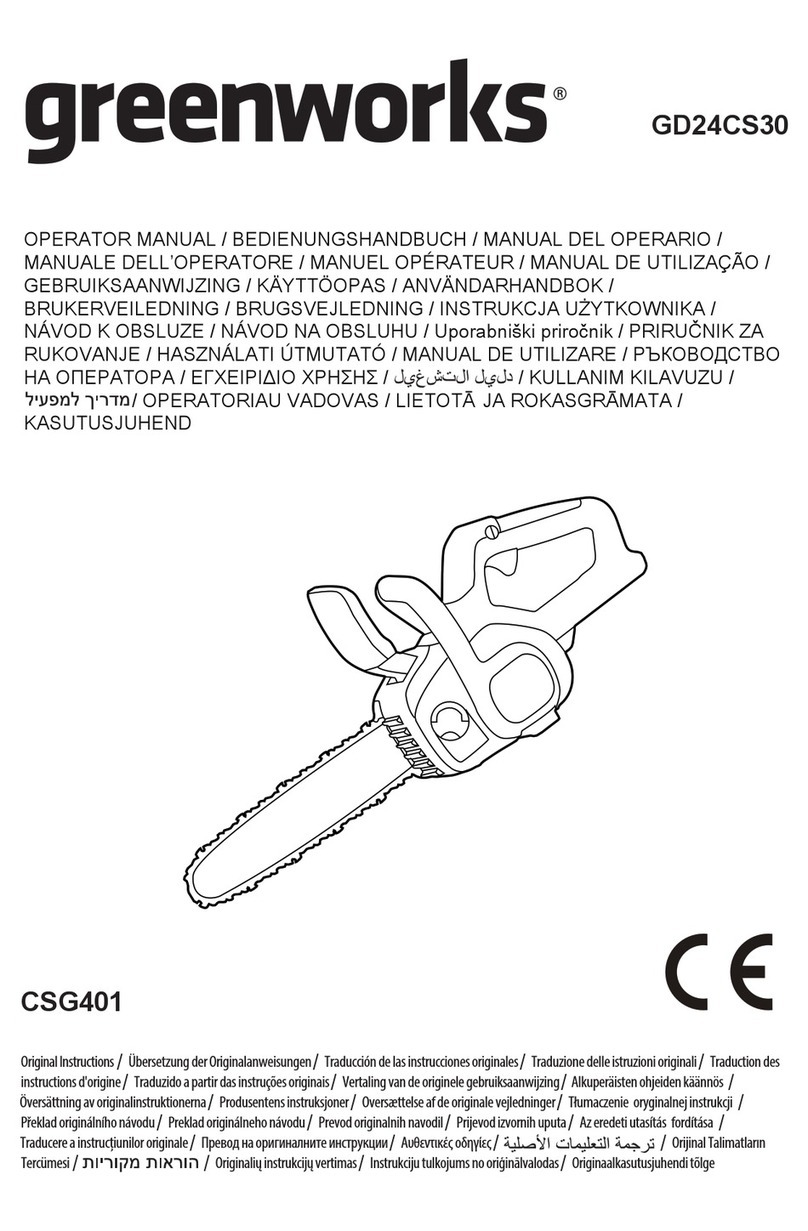 GreenWorks GD24CS30 User manual